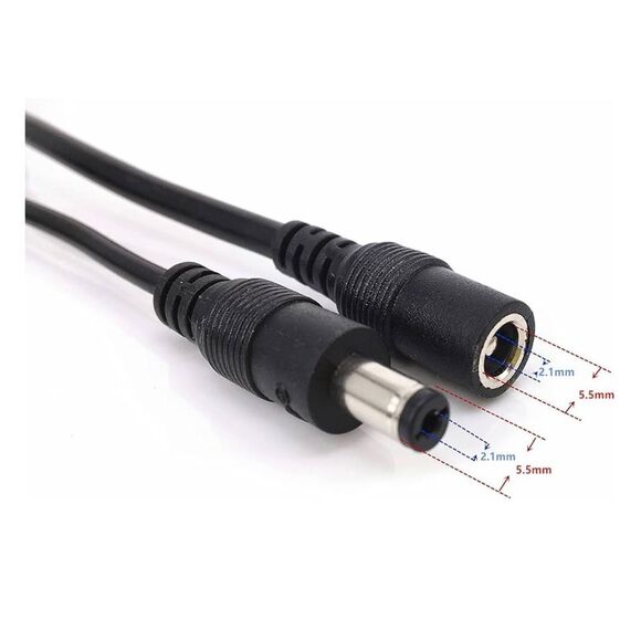 Jandra 2pk 1-3 cctv camera cords - Picture 2 of 3